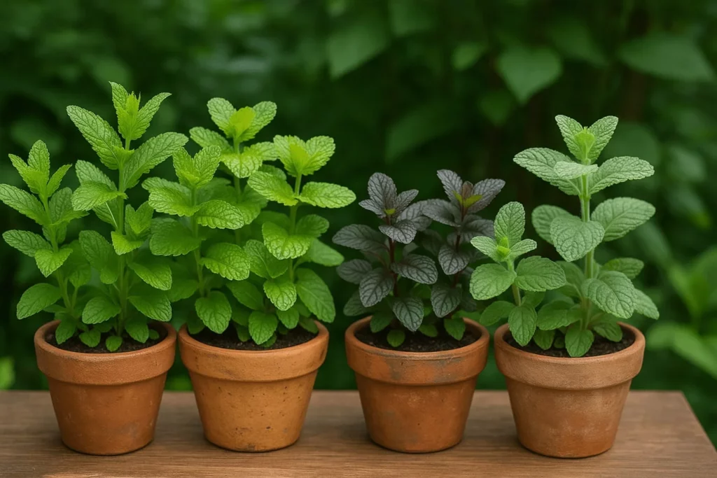 Mięta w doniczce - uprawa, rozmnażanie - porady - ogród na wsi
