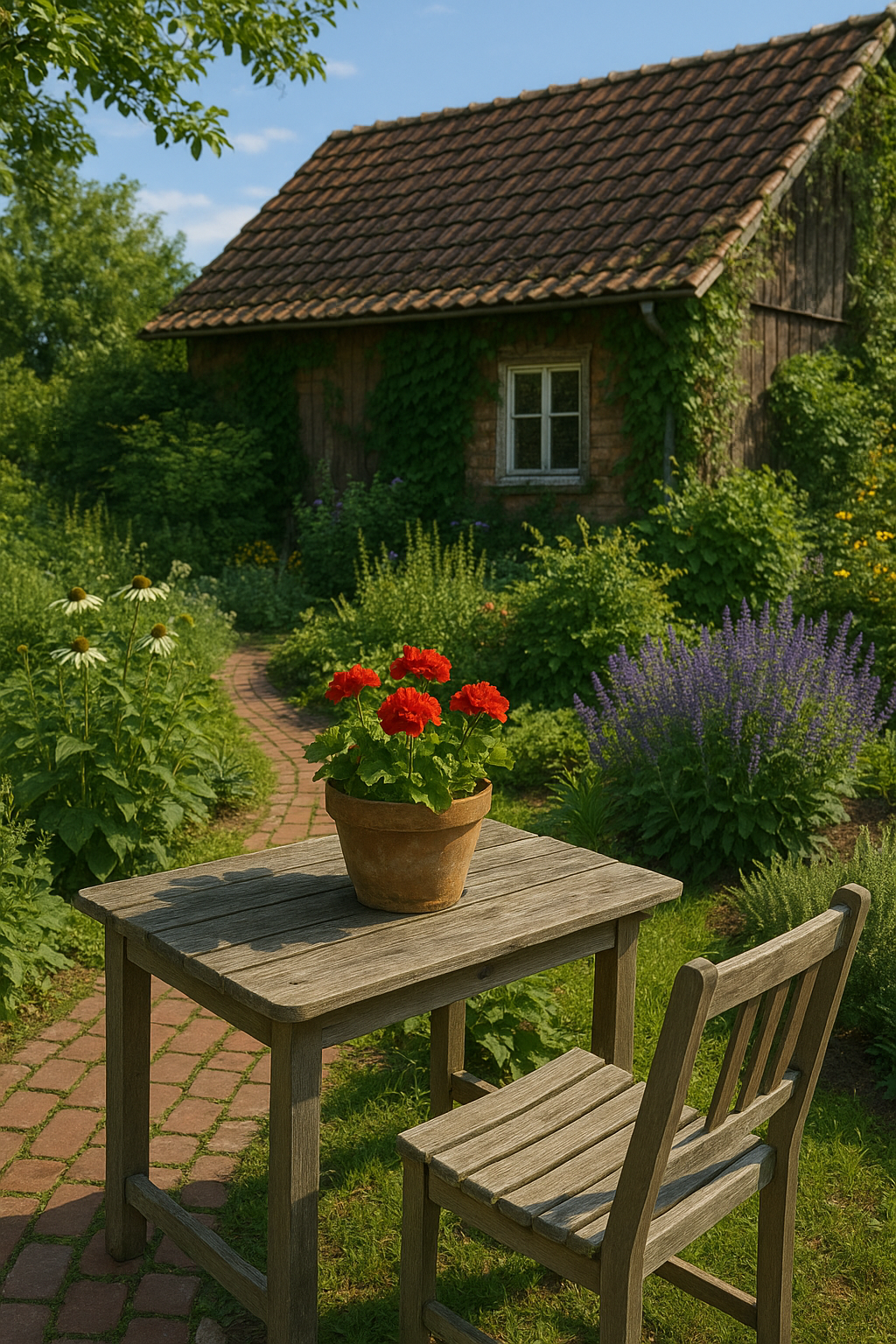 Ogrodowe inspiracje na blogu - ogród na wsi