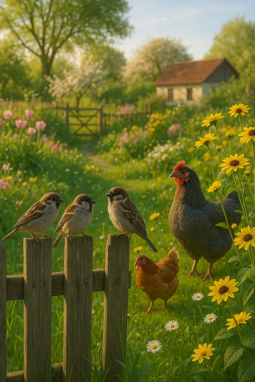 Ptaki wiejskie - Kategoria - ogród na wsi - blog ogrodniczy